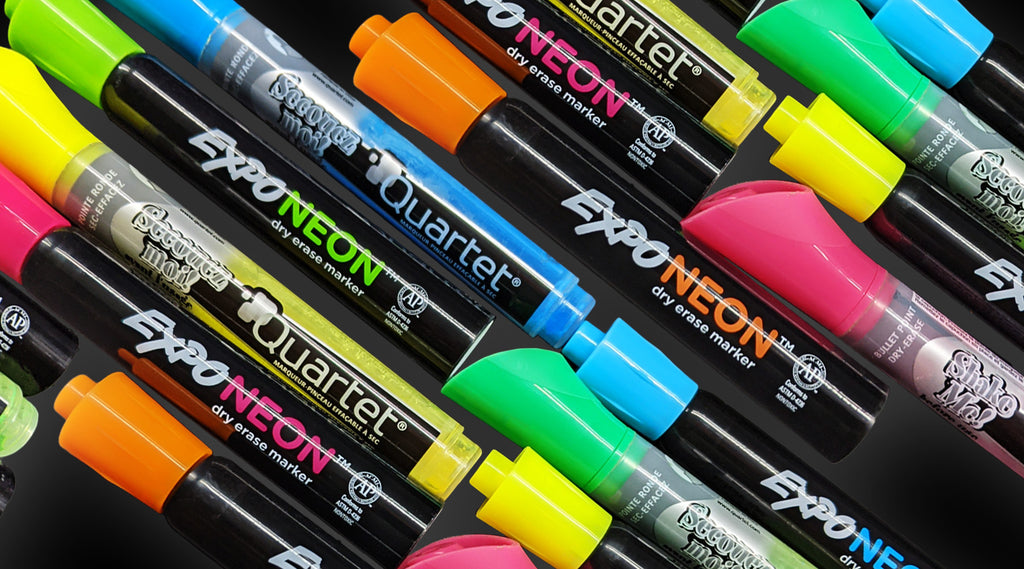 Expo Bright Sticks, Fluorescent Dry Erase Markers