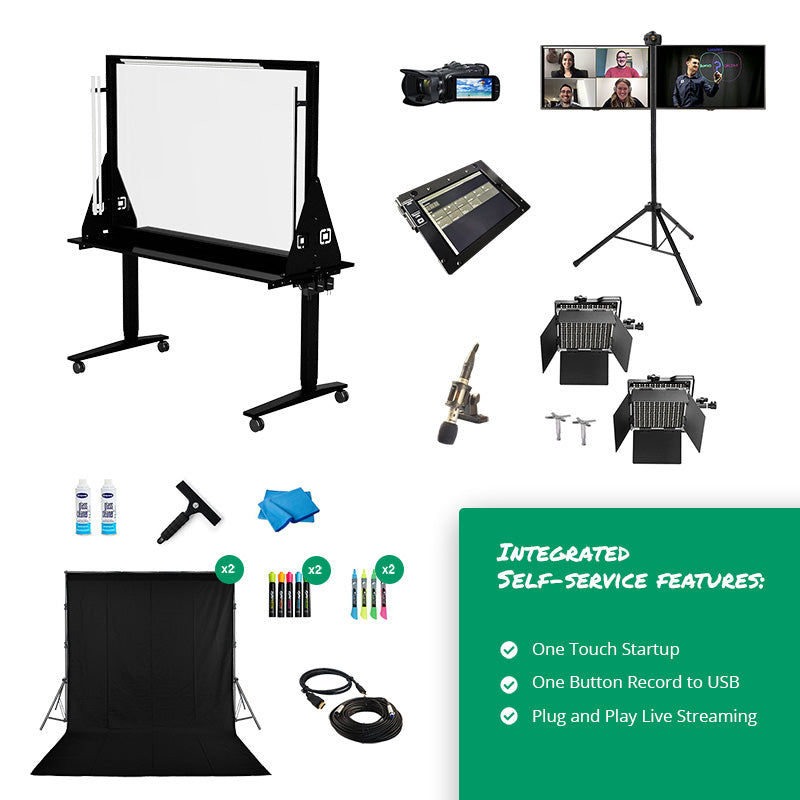 1/f.space Black lighting board L&Sセット Height Adjustable Studio Package, Medium (66